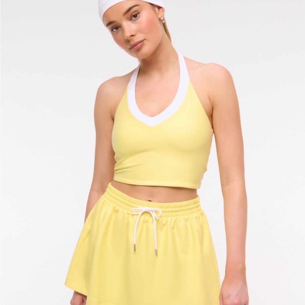 Abercrombie | Yellow Halter Top and Skirt Set